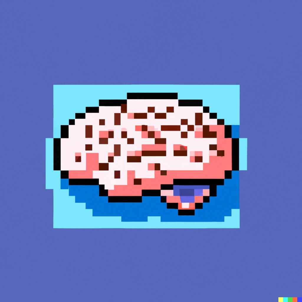 brain pixel art