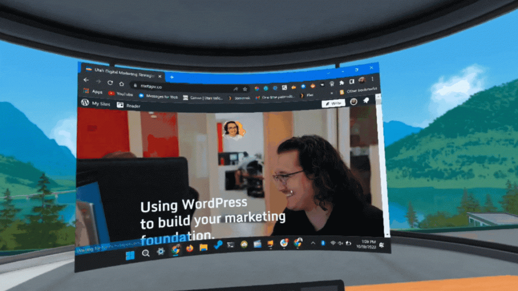Using Workspace VR to Design a Website 