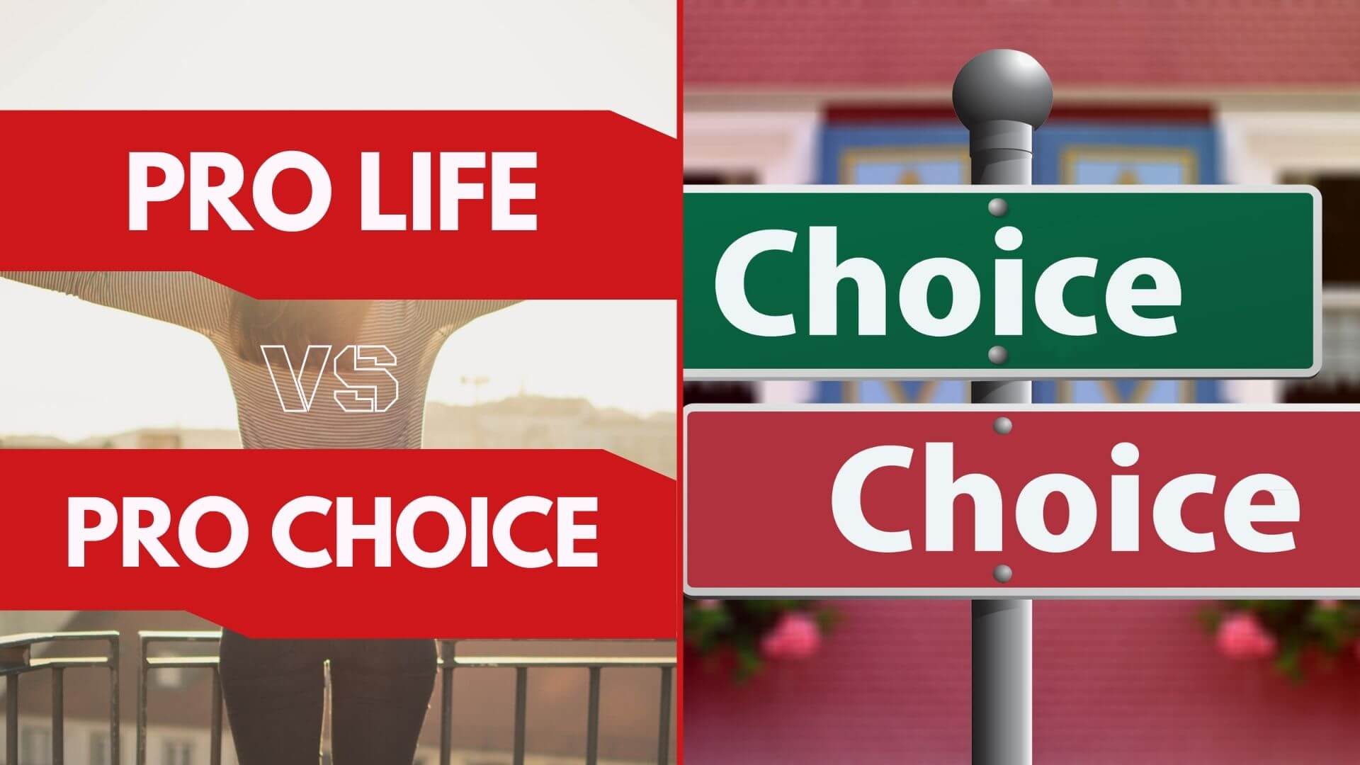 Pro Life VS Pro Choice Graphic
